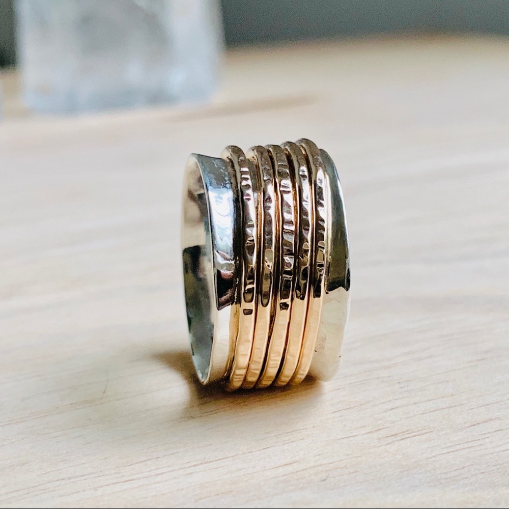 Classic Spinner Ring Anxiety Fidget Bronze Ring